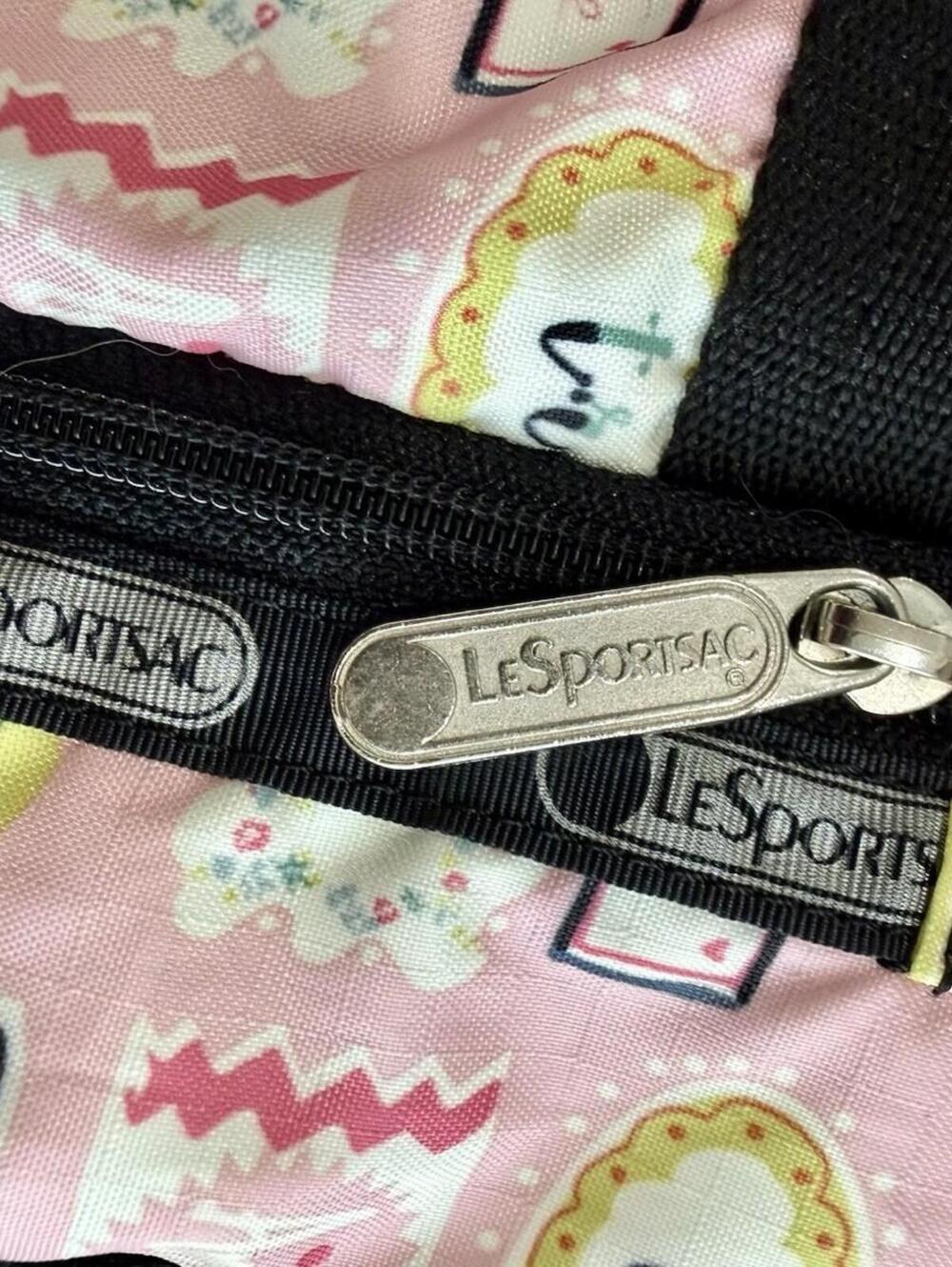 LeSportsac Mini Backpack Pink Love Print Drawstring Multicolor Bag Sweet Talk - Picture 5 of 13